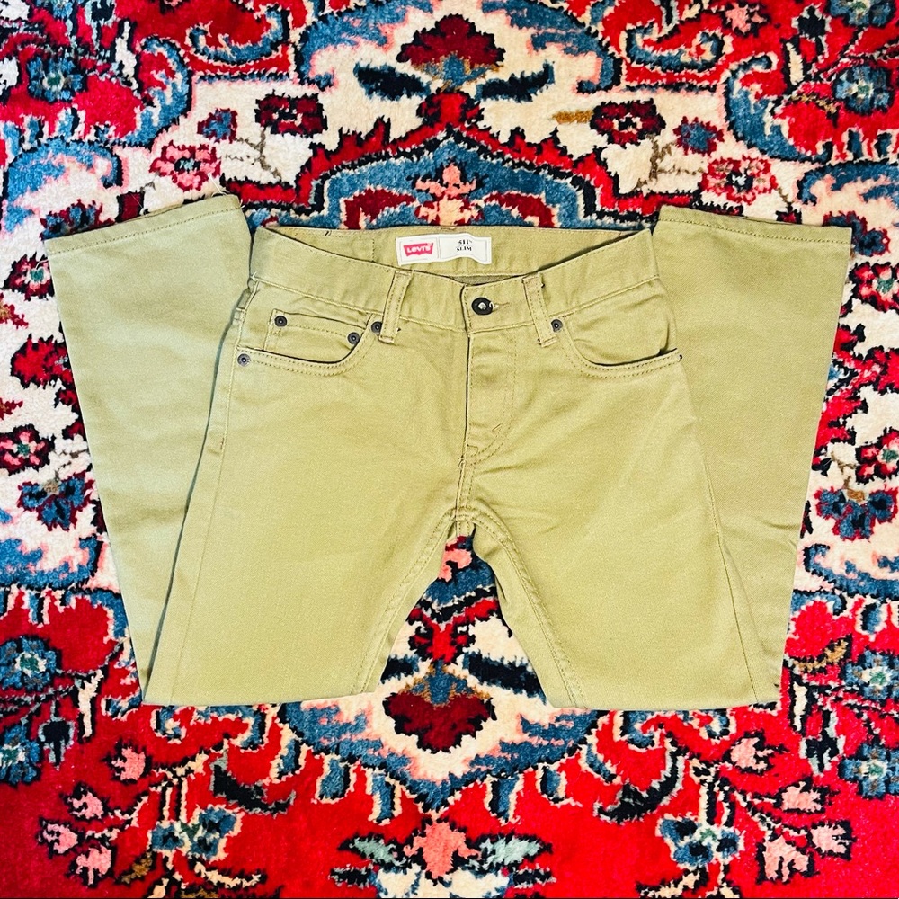 Kids 511 Slim Olive Green Levi’s